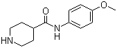 N-(4-甲氧基苯基)哌啶-4-甲酰胺分子结构 (CAS 883106-58-9)