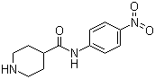 N-(4-硝基苯基)哌啶-4-甲酰胺分子结构 (CAS 883106-59-0)
