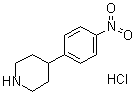 4-(4-硝基苯基)哌啶单盐酸盐分子结构 (CAS 883194-93-2)