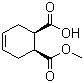 (1S,2R)-4-环己烯-1,6-二甲酸单甲酯分子结构 (CAS 88335-93-7)