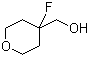 (4-Fluorotetrahydro-2H-pyran-4-yl)methanol molecular structure (CAS 883442-46-4)