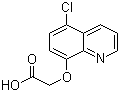 (5-氯-8-喹啉氧基)乙酸分子结构 (CAS 88349-88-6)