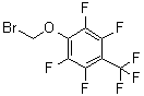 1-(Bromomethoxy)-2,3,5,6-tetrafluoro-4-(trifluoromethyl)benzene molecular structure (CAS 883521-27-5)