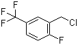 2-氟-5-三氟甲基苄氯分子结构 (CAS 883543-26-8)