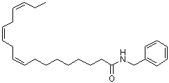 (9Z,12Z,15Z)-N-苄基-9,12,15-十八碳三烯酰胺分子结构 (CAS 883715-18-2)
