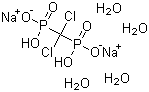 氯屈膦酸二钠(四水合物)分子结构 (CAS 88416-50-6)