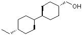 (反式,反式)-4'-乙基-[1,1'-联环己烷]-4-甲醇分子结构 (CAS 88416-93-7)