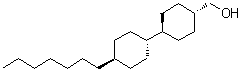 [反式(反式)]-4'-庚基-[1,1'-联环己烷]-4-甲醇分子结构 (CAS 88416-95-9)