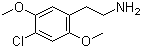 2,5-二甲氧基-4-氯苯乙胺分子结构 (CAS 88441-14-9)