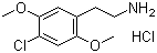 2,5-二甲氧基-4-氯苯乙胺盐酸盐分子结构 (CAS 88441-15-0)
