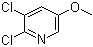 2,3-Dichloro-5-methoxypyridine molecular structure (CAS 885168-12-7)