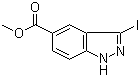 3-碘吲唑-5-羧酸甲酯分子结构 (CAS 885271-25-0)