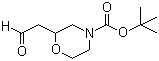 2-(2-氧代乙基)-4-吗啉羧酸叔丁酯分子结构 (CAS 885272-65-1)