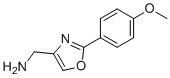 (2-(4-甲氧基苯基)恶唑-4-基)甲胺分子结构 (CAS 885272-87-7)