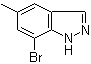 7-溴-5-甲基-1H-吲唑分子结构 (CAS 885272-97-9)