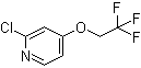 2-氯-4-(2,2,2-三氟乙氧基)吡啶分子结构 (CAS 885277-01-0)