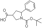 5-苯基吡咯烷-1,3-二甲酸 1-叔丁酯分子结构 (CAS 885277-76-9)