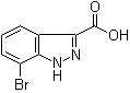 7-溴-1H-吲唑-3-甲酸分子结构 (CAS 885278-71-7)