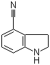 结构式 CAS# 885278-80-8, 2,3-二氢-1H-吲哚-4-甲腈
