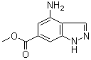 4-Amino-1H-indazole-6-carboxylic acid methyl ester molecular structure (CAS 885518-51-4)