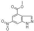 6-硝基-1H-吲唑-4-羧酸甲酯分子结构 (CAS 885518-55-8)