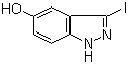 3-碘-1H-吲唑-5-醇分子结构 (CAS 885519-38-0)