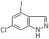 6-氯-4-碘-1H-吲唑分子结构 (CAS 885519-56-2)