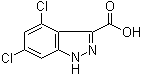 4,6-二氯-1H-吲唑-3-甲酸分子结构 (CAS 885520-64-9)