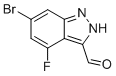 6-溴-4-氟-2H-吲唑-3-甲醛分子结构 (CAS 885520-72-9)