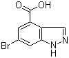 6-溴-1H-吲唑-4-羧酸分子结构 (CAS 885523-08-0)