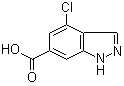 4-Chloro-1H-indazole-6-carboxylic acid molecular structure (CAS 885523-25-1)