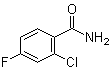 2-氯-4-氟苯甲酰胺分子结构 (CAS 88578-90-9)