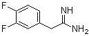 3,4-二氟苯乙脒分子结构 (CAS 885965-89-9)