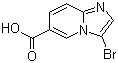 3-溴咪唑并[1,2-a]吡啶-6-甲酸分子结构 (CAS 886362-00-1)