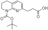 8-N-Boc-5,6,7,8-Tetrahydro-1,8-naphthyridin-2-propoinic acid molecular structure (CAS 886362-45-4)