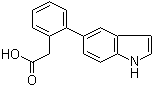 结构式 CAS# 886363-19-5, 2-(1H-吲哚-5-基)苯乙酸