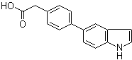 4-(1H-吲哚-5-基)苯乙酸分子结构 (CAS 886363-28-6)