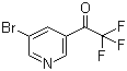 1-(5-溴-3-吡啶基)-2,2,2-三氟乙酮分子结构 (CAS 886364-44-9)