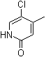 5-氯-4-甲基-2(1H)-吡啶酮分子结构 (CAS 886364-92-7)