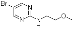 5-溴-N-(2-甲氧基乙基)嘧啶-2-胺分子结构 (CAS 886365-79-3)