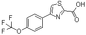 4-[4-(三氟甲氧基)苯基]-2-噻唑羧酸分子结构 (CAS 886367-05-1)