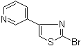 3-(2-溴-4-噻唑基)吡啶分子结构 (CAS 886370-95-2)