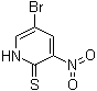 5-溴-3-硝基-2(1H)-吡啶硫酮分子结构 (CAS 886372-86-7)