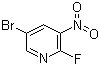 5-溴-2-氟-3-硝基吡啶分子结构 (CAS 886372-98-1)