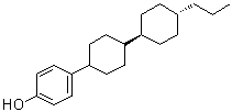 4-[(反式,反式)-4'-丙基[1,1'-联环己烷]-4-基]苯酚分子结构 (CAS 88639-45-6)