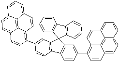 2,7-二-1-芘基-9,9'-螺双[9H-芴]分子结构 (CAS 886456-80-0)