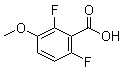 2,6-二氟-3-甲氧基苯甲酸分子结构 (CAS 886498-30-2)