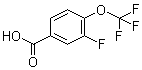 3-氟-4-三氟甲氧基苯甲酸分子结构 (CAS 886498-89-1)