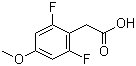 2,6-二氟-4-甲氧基苯乙酸分子结构 (CAS 886498-98-2)