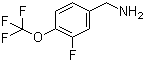 3-Fluoro-4-(trifluoromethoxy)benzylamine molecular structure (CAS 886499-13-4)